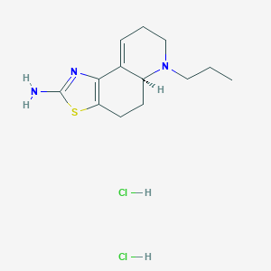 molecular formula C13H21Cl2N3S B040530 6-Propyl-4,5,5a,6,7,8-hexahydrothiazolo(4,5-f)quinolin-2-amine CAS No. 115689-19-5