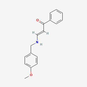 (E)-3-[(4-methoxyphenyl)methylamino]-1-phenylprop-2-en-1-one