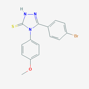 molecular formula C15H12BrN3OS B405306 3-(4-溴苯基)-4-(4-甲氧基苯基)-1H-1,2,4-三唑-5-硫酮 CAS No. 328556-88-3