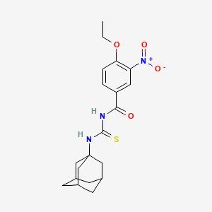 molecular formula C20H25N3O4S B4053064 N-[(1-adamantylamino)carbonothioyl]-4-ethoxy-3-nitrobenzamide 