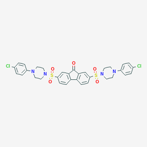 2,7-Bis-(4-(4-chloro-phenyl)-piperazine-1-sulfonyl)-fluoren-9-one