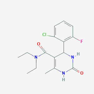 4-(2-chloro-6-fluorophenyl)-N,N-diethyl-6-methyl-2-oxo-1,2,3,4-tetrahydro-5-pyrimidinecarboxamide