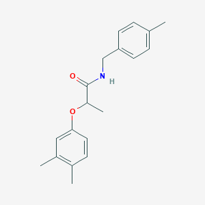 molecular formula C19H23NO2 B4053123 2-(3,4-dimethylphenoxy)-N-(4-methylbenzyl)propanamide 