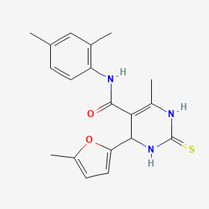 N-(2,4-dimethylphenyl)-6-methyl-4-(5-methyl-2-furyl)-2-thioxo-1,2,3,4-tetrahydro-5-pyrimidinecarboxamide