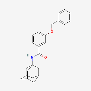 molecular formula C24H27NO2 B4053154 N-1-adamantyl-3-(benzyloxy)benzamide 