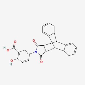 5-(16,18-Dioxo-17-azapentacyclo[6.6.5.02,7.09,14.015,19]nonadeca-2,4,6,9,11,13-hexaen-17-yl)-2-hydroxybenzoic acid