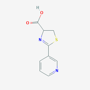 molecular formula C9H8N2O2S B040532 2-Pyrid-3-yl-4,5-dihydro-1,3-thiazole-4-carboxylic acid CAS No. 116247-03-1