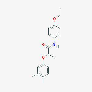 molecular formula C19H23NO3 B4053235 2-(3,4-dimethylphenoxy)-N-(4-ethoxyphenyl)propanamide 