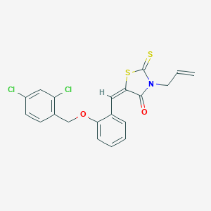 molecular formula C20H15Cl2NO2S2 B405329 3-Allyl-5-[2-(2,4-dichloro-benzyloxy)-benzylidene]-2-thioxo-thiazolidin-4-one 