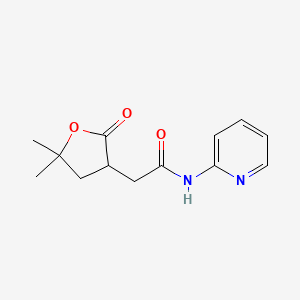 molecular formula C13H16N2O3 B4053312 2-(5,5-二甲基-2-氧代四氢-3-呋喃基)-N-2-吡啶基乙酰胺 