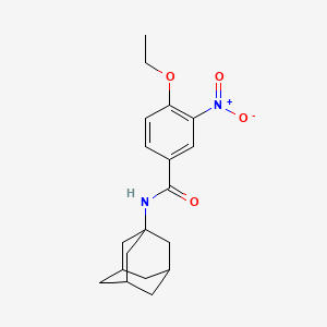 molecular formula C19H24N2O4 B4053319 4-ethoxy-3-nitro-N-(tricyclo[3.3.1.1~3,7~]dec-1-yl)benzamide 