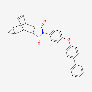 2-[4-(biphenyl-4-yloxy)phenyl]hexahydro-4,6-ethenocyclopropa[f]isoindole-1,3(2H,3aH)-dione