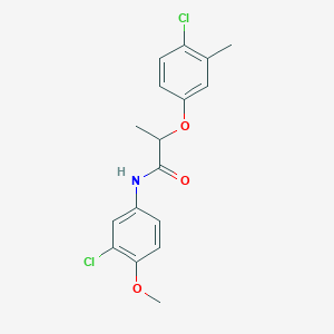 N-(3-chloro-4-methoxyphenyl)-2-(4-chloro-3-methylphenoxy)propanamide