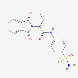 2-(1,3-dioxo-1,3-dihydro-2H-isoindol-2-yl)-3-methyl-N-(4-sulfamoylphenyl)butanamide