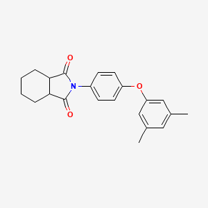 molecular formula C22H23NO3 B4053426 2-[4-(3,5-dimethylphenoxy)phenyl]hexahydro-1H-isoindole-1,3(2H)-dione 