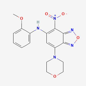 N-(2-methoxyphenyl)-7-(4-morpholinyl)-4-nitro-2,1,3-benzoxadiazol-5-amine