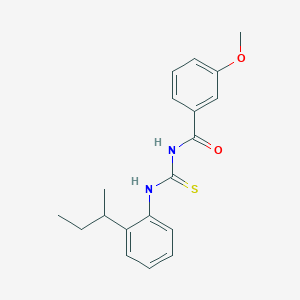 molecular formula C19H22N2O2S B4053461 N-{[2-(butan-2-yl)phenyl]carbamothioyl}-3-methoxybenzamide 