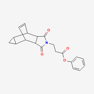 phenyl 3-(1,3-dioxooctahydro-4,6-ethenocyclopropa[f]isoindol-2(1H)-yl)propanoate