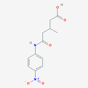 molecular formula C12H14N2O5 B4053517 3-甲基-5-[(4-硝基苯基)氨基]-5-氧代戊酸 