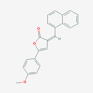molecular formula C22H16O3 B405353 5-(4-methoxyphenyl)-3-(1-naphthylmethylene)-2(3H)-furanone 