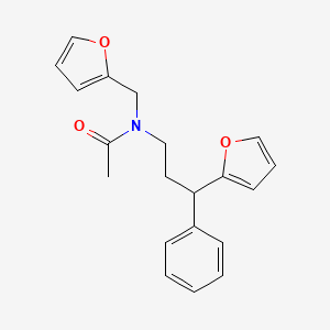 N-(2-furylmethyl)-N-[3-(2-furyl)-3-phenylpropyl]acetamide