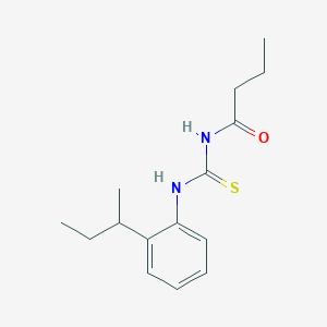 N-{[2-(butan-2-yl)phenyl]carbamothioyl}butanamide