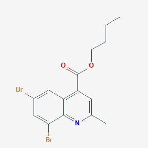 Butyl 6,8-dibromo-2-methylquinoline-4-carboxylate