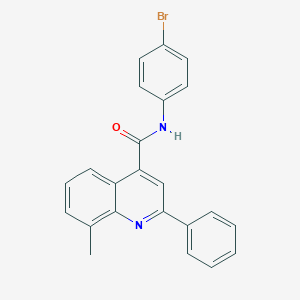 N-(4-bromophenyl)-8-methyl-2-phenylquinoline-4-carboxamide