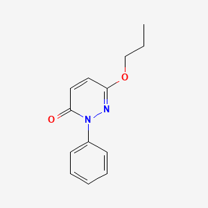 molecular formula C13H14N2O2 B4053635 2-phenyl-6-propoxy-3(2H)-pyridazinone 