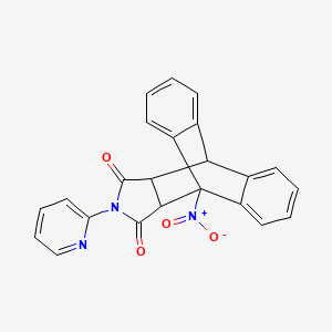 1-Nitro-17-pyridin-2-yl-17-azapentacyclo[6.6.5.02,7.09,14.015,19]nonadeca-2,4,6,9,11,13-hexaene-16,18-dione