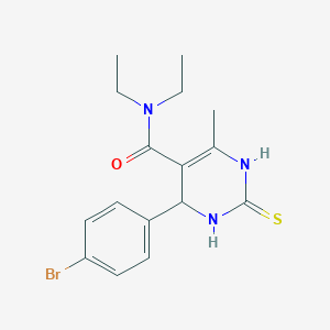 4-(4-bromophenyl)-N,N-diethyl-6-methyl-2-thioxo-1,2,3,4-tetrahydro-5-pyrimidinecarboxamide