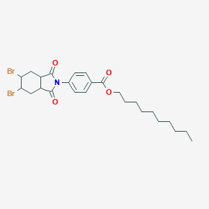 molecular formula C25H33Br2NO4 B405367 decyl 4-(5,6-dibromo-1,3-dioxooctahydro-2H-isoindol-2-yl)benzoate 