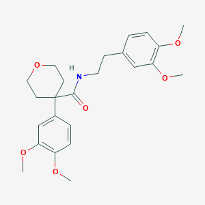 4-(3,4-dimethoxyphenyl)-N-[2-(3,4-dimethoxyphenyl)ethyl]oxane-4-carboxamide