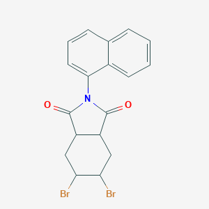 molecular formula C18H15Br2NO2 B405370 5,6-dibromo-2-(1-naphthyl)hexahydro-1H-isoindole-1,3(2H)-dione 