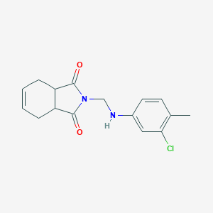 molecular formula C16H17ClN2O2 B405374 2-{[(3-chloro-4-methylphenyl)amino]methyl}-3a,4,7,7a-tetrahydro-1H-isoindole-1,3(2H)-dione CAS No. 326920-64-3