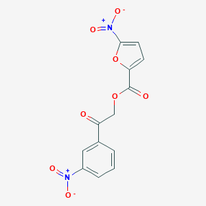 molecular formula C13H8N2O8 B405377 2-(3-Nitrophenyl)-2-oxoethyl 5-nitrofuran-2-carboxylate 