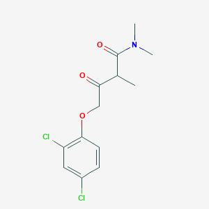 molecular formula C13H15Cl2NO3 B4053778 4-(2,4-dichlorophenoxy)-N,N,2-trimethyl-3-oxobutanamide 