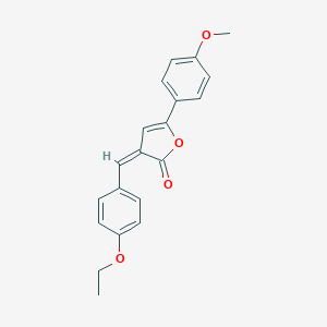 molecular formula C20H18O4 B405378 3-(4-ethoxybenzylidene)-5-(4-methoxyphenyl)-2(3H)-furanone 