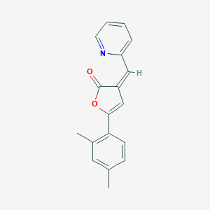 molecular formula C18H15NO2 B405379 5-(2,4-dimethylphenyl)-3-(2-pyridinylmethylene)-2(3H)-furanone 