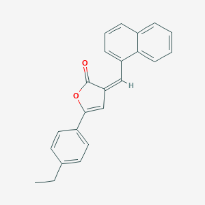 molecular formula C23H18O2 B405380 5-(4-ethylphenyl)-3-(1-naphthylmethylene)-2(3H)-furanone 