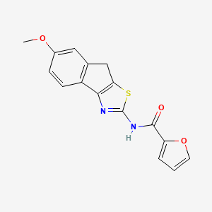 molecular formula C16H12N2O3S B4053815 N-(6-methoxy-8H-indeno[1,2-d][1,3]thiazol-2-yl)-2-furamide 