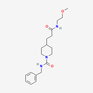 N-benzyl-4-[3-(2-methoxyethylamino)-3-oxopropyl]piperidine-1-carboxamide