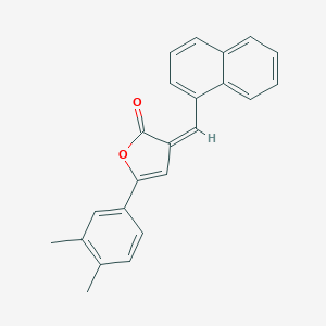 molecular formula C23H18O2 B405384 5-(3,4-dimethylphenyl)-3-(1-naphthylmethylene)-2(3H)-furanone 