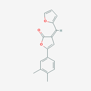 molecular formula C17H14O3 B405385 (3Z)-5-(3,4-dimethylphenyl)-3-(furan-2-ylmethylidene)furan-2-one 