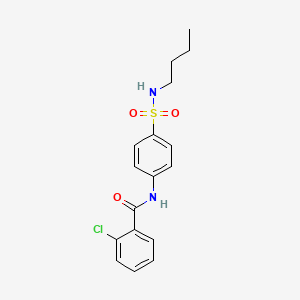 N-[4-(butylsulfamoyl)phenyl]-2-chlorobenzamide