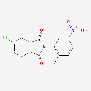 molecular formula C15H13ClN2O4 B4053881 5-chloro-2-(2-methyl-5-nitrophenyl)-3a,4,7,7a-tetrahydro-1H-isoindole-1,3(2H)-dione 