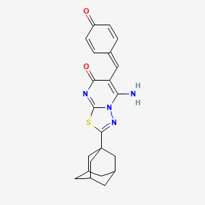 2-(1-adamantyl)-6-(4-hydroxybenzylidene)-5-imino-5,6-dihydro-7H-[1,3,4]thiadiazolo[3,2-a]pyrimidin-7-one