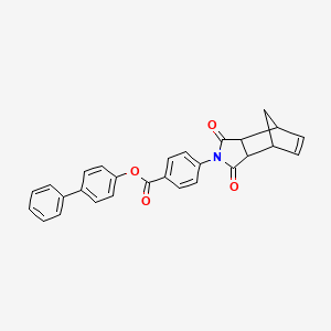 biphenyl-4-yl 4-(1,3-dioxo-1,3,3a,4,7,7a-hexahydro-2H-4,7-methanoisoindol-2-yl)benzoate