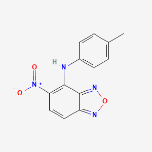 molecular formula C13H10N4O3 B4053918 N-(4-methylphenyl)-5-nitro-2,1,3-benzoxadiazol-4-amine 