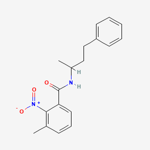 3-methyl-2-nitro-N-(4-phenylbutan-2-yl)benzamide